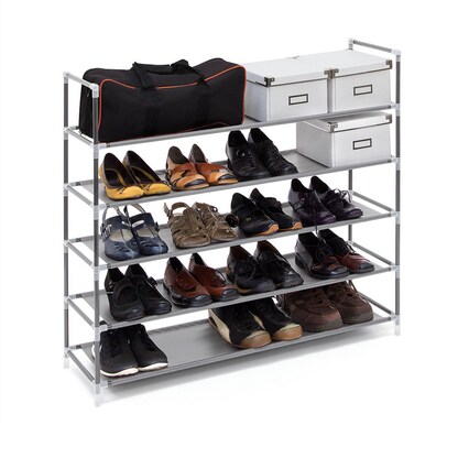 Artikelbild 4 für relaxdays Schuhregal grau 87,0 x 29,5 x 90,5 cm, 1 St., Artikelnummer 448692