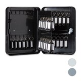 Artikelbild 1 für relaxdays Schlüsselkasten schwarz mit 48 Haken, Zylinderschloss, 18,0 x 7,5 x 25,0 cm, 1 St., Artikelnummer 450803