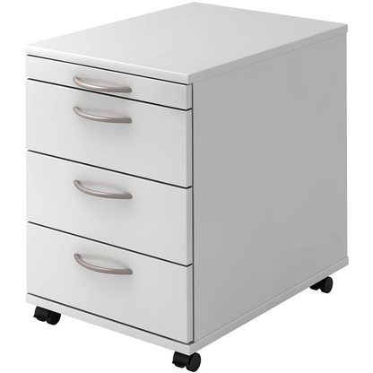 Artikelbild für HAMMERBACHER Altus Rollcontainer weiß 4 Auszüge 42,8 x 58,0 x 59,0 cm, Artikelnummer 508661