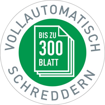 Artikelbild 12 für LEITZ IQ Autofeed Small Office 300 Aktenvernichter mit Partikelschnitt P-5, 2 x 15 mm, bis 300 Blatt, weiß, Artikelnummer 267332