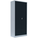 Artikelbild 1 für LÜLLMANN Stahlschrank 530338 anthrazit, lichtgrau 4 Fachböden 80,0 x 38,3 x 180,0 cm, aufgebaut, 1 St., Artikelnummer 182657