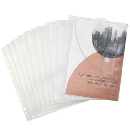 Artikelbild 4 für FolderSys Dokumententaschen Index DIN A4 transparent genarbt 0,20 mm, 10 St., Artikelnummer 450010