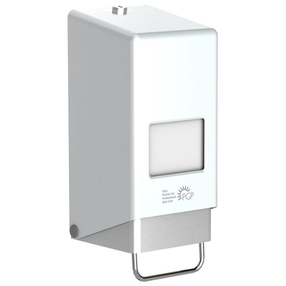 Artikelbild für PGP Seifenspender Variomat M 12938005 weiß Metall 1,0 und 2,0 l, 1 St., Artikelnummer 411706