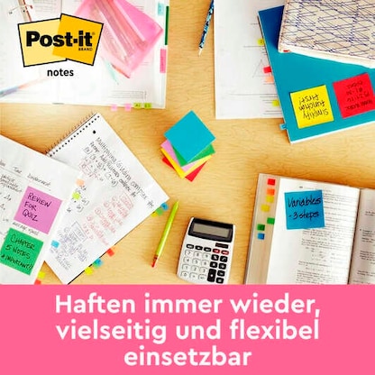 Artikelbild 4 für Post-it® Poptimistic Collection Haftnotizen farbsortiert, 6 Blöcke, Artikelnummer 735759