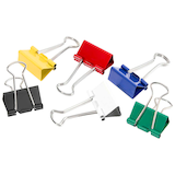 Artikelbild 1 für Gowi Foldbackklammern farbsortiert 2,5 cm, 12 St., Artikelnummer 721526