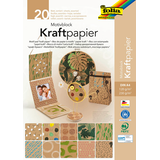 Artikelbild 1 für folia Motivblock Kraftpapier 2 farbsortiert 120/230 g/qm 20 Blatt, Artikelnummer 192163