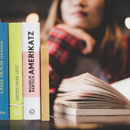 Artikelbild 7 für relaxdays Buchstützen braun 11,5 x 12,5 x 17,0 cm, 2 St., Artikelnummer 392633