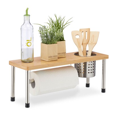 Artikelbild 4 für relaxdays Küchen-Organizer braun, silber 55,0 x 18,0 x 21,0 cm, 1 St., Artikelnummer 472153