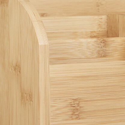 Artikelbild 3 für relaxdays Schreibtisch-Organizer braun Bambus 5 Fächer 22,0 x 10,0 x 15,0 cm, Artikelnummer 516536