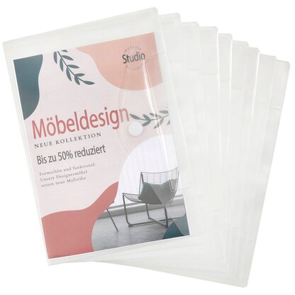 Artikelbild 4 für FolderSys Dokumententaschen Index DIN A4 transparent genarbt 0,20 mm, 10 St., Artikelnummer 450027