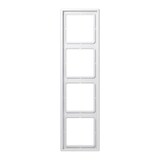 Artikelbild 1 für JUNG 4-fach Steckdosenrahmen weiß 29,4 x 8,1 cm, 1 St., Artikelnummer 176259