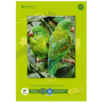 Artikelbild 4 für Edition Dürer Zeichenblock green DIN A4 100 g/qm, 18 Blatt, 1 Block, Artikelnummer 421519