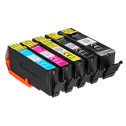 Artikelbild 3 für dots 2x schwarz, cyan, magenta, gelb Druckerpatronen kompatibel zu Canon PGI-550 XL PGBK, CLI-551 XL BK/C/M/Y, Artikelnummer 575546