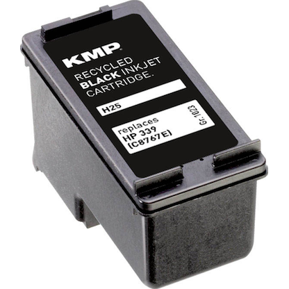 Artikelbild 3 für KMP H25 schwarz Druckerpatrone kompatibel zu HP 339 (C8767E), Artikelnummer 164319