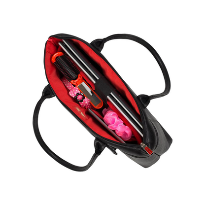 Artikelbild 10 für RIVACASE Laptoptasche Orly 8991 Lederimitat schwarz 8991 BLACK bis 39,6 cm (15,6 Zoll), Artikelnummer 118792