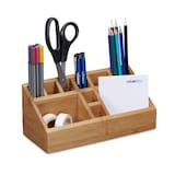 Artikelbild 1 für relaxdays Schreibtisch-Organizer braun Bambus 10 Fächer 23,0 x 10,0 x 10,0 cm, Artikelnummer 516507