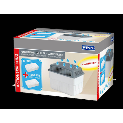 Artikelbild 4 für WENKO Raumentfeuchter weiß, 2x 1,0 kg, Artikelnummer 815874
