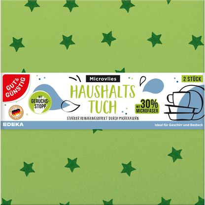Artikelbild für GUT&GÜNSTIG Geschirrtücher grün 35,0 x 35,0 cm, 2 St., Artikelnummer 988752