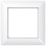 Artikelbild 1 für JUNG 1-fach Steckdosenrahmen weiß 8,1 x 8,1 cm, 1 St., Artikelnummer 176309