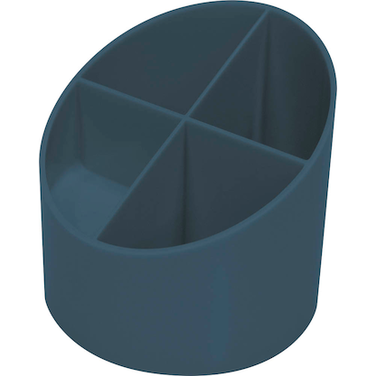 Artikelbild 2 für helit Stiftehalter the green cross blau Kunststoff 4 Fächer 11,0 x 11,0 x 10,5 cm, Artikelnummer 823771