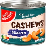 Artikelbild 1 für GUT&GÜNSTIG Cashews geröstet & gesalzen Nüsse 150,0 g, Artikelnummer 990967