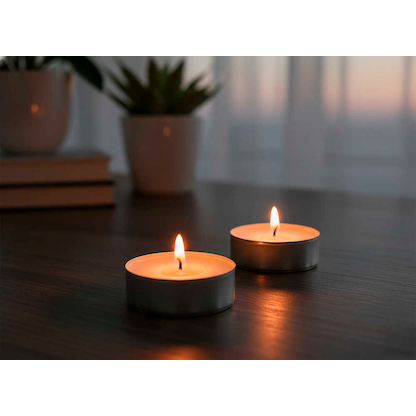 Artikelbild 4 für STARPAK Teelichter weiß, 24 St., Artikelnummer 840581