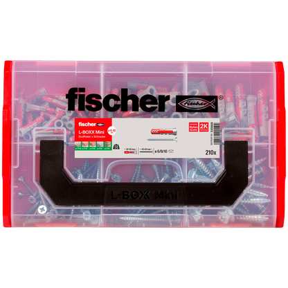 Artikelbild 4 für fischer L-Boxx mini DuoPower 535969 Dübel- und Schrauben-Sortiment, 210-teilig, Artikelnummer 479786