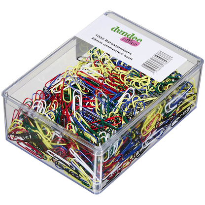 Artikelbild 3 für dundee Büroklammern farbsortiert kunststoffüberzogen, 1.000 St., Artikelnummer 422301