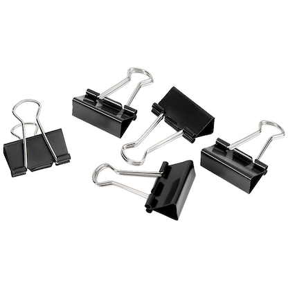 Artikelbild für Gowi Foldbackklammern schwarz 3,2 cm, 12 St., Artikelnummer 721546