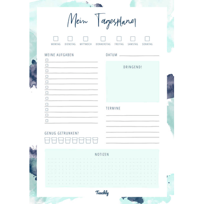 Artikelbild für Teachly Tagesplaner-Block DIN A4 To-Do-Liste, 1 St., Artikelnummer 752539