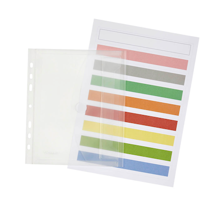Artikelbild 2 für FolderSys Dokumententaschen Index DIN A5 transparent genarbt 0,20 mm, 10 St., Artikelnummer 450003