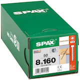 Artikelbild 1 für SPAX® Holzbauschrauben T40 Zylinderkopf WIROX 1221010801605 8 mm x 160 mm, 50 St., Artikelnummer 398147