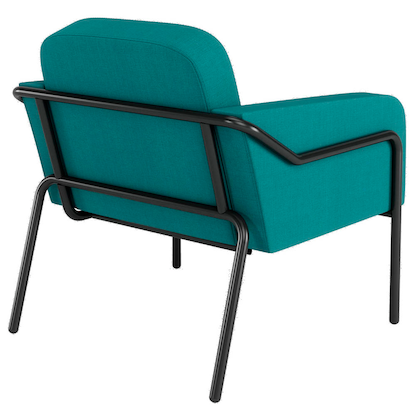 Artikelbild 3 für medso powered by PAPERFLOW Sessel MEDSO L Rund blau schwarz Stoff 75,0 x 74,3 x 73,6 cm, 1 St., Artikelnummer 522559