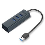 Artikelbild 1 für i-tec® USB-Hub USB 3.0 Metal 3-fach grau, Artikelnummer 662126