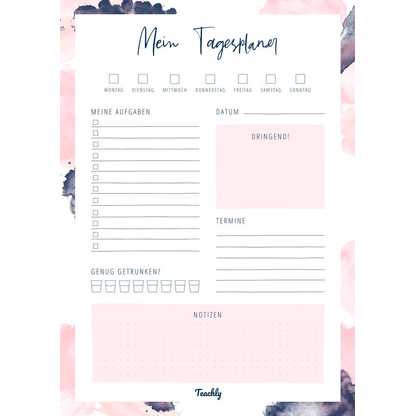 Artikelbild für Teachly Tagesplaner-Block DIN A4 To-Do-Liste, 1 St., Artikelnummer 752517