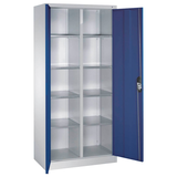 Artikelbild 1 für CP Stahlschrank 8921-311 S10193 lichtgrau, enzianblau 4 Fachböden 93,0 x 50,0 x 195,0 cm, aufgebaut, 1 St., Artikelnummer 415517