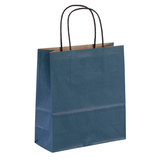Artikelbild 1 für VP Papier-Tragetaschen Toptwist blau 19,0 x 21,0 cm, 50 St., Artikelnummer 910253
