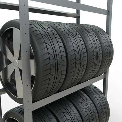 Artikelbild 5 für SCHULTE Reifenregal 20770 silber 110,0 x 40,0 x 200,0 cm, Artikelnummer 855407