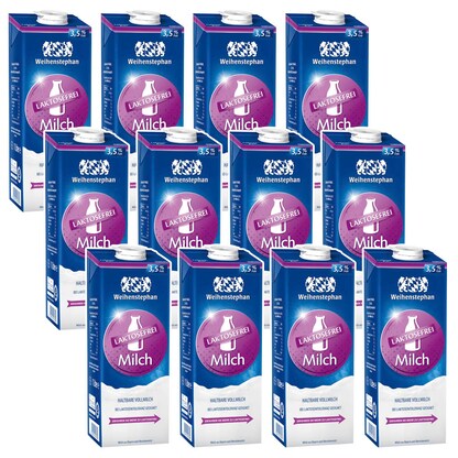 Artikelbild für Weihenstephan LAKTOSEFREI Milch 3,5 % 12x 1,0 l, Artikelnummer 509267