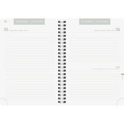Artikelbild 2 für BRUNNEN Schülerkalender Bloom 2026/2027 beige, weiß, orange, 1 St., Artikelnummer 804876