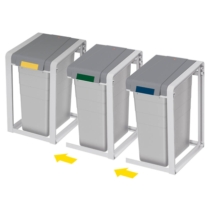 Artikelbild 7 für Hailo ProfiLine Öko XL Mülleimer-Erweiterung 38,0 l signalgrau, 1 St., Artikelnummer 123331