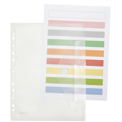 Artikelbild 2 für FolderSys Dokumententaschen Index DIN A4 transparent genarbt 0,20 mm, 10 St., Artikelnummer 450010