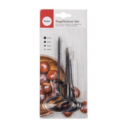 Artikelbild 2 für Rayher Bastelzubehör Nagelbohrer-Set schwarz, Artikelnummer 433282