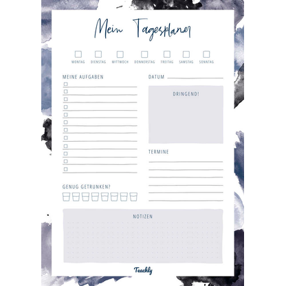 Artikelbild für Teachly Tagesplaner-Block DIN A4 To-Do-Liste, 1 St., Artikelnummer 752406