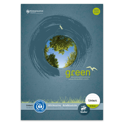 Artikelbild 2 für Staufen® Briefblock green DIN A4 liniert, 1 Block, Artikelnummer 421212