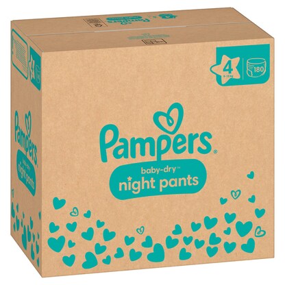 Artikelbild 3 für Pampers® Windeln Monatsbox baby-dry™ night pants Gr. 4 (9-15 kg) für Babys und Kleinkinder, 180 St., Artikelnummer 179166