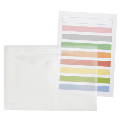 Artikelbild 2 für FolderSys Dokumententaschen Index DIN A4 transparent genarbt 0,20 mm, 10 St., Artikelnummer 450027