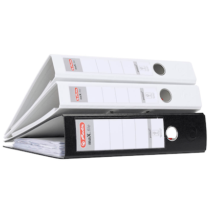 Artikelbild 3 für herlitz maX.file protect Ordner schwarz Kunststoff 8,0 cm DIN A4, 1 St., Artikelnummer 138529