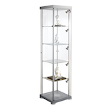 Artikelbild 1 für Kerkmann expoline Glasvitrine silber 4 Fachböden, Artikelnummer 849042