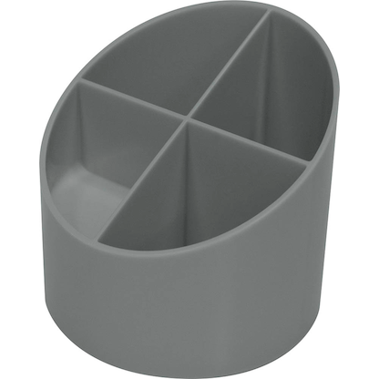 Artikelbild 2 für helit Stiftehalter the green cross grau Kunststoff 4 Fächer 11,0 x 11,0 x 10,5 cm, Artikelnummer 823833